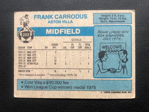 Topps Fußball Karten 1976-77 - Blue Backs - Vereine A bis L - Bild 29 von 245
