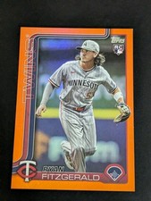 2025 Topps Update Ryan Fitzgerald RC Orange Foil #25/25 Twins
