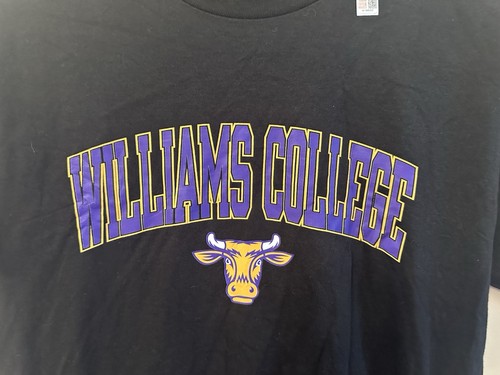 Williams College, Williamstown MA, Black, S, T-shirt. New with tags - Picture 2 of 6