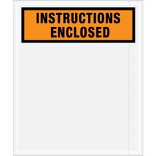 12 x 10" Orange "Instructions Enclosed" Envelopes-500 per Case