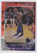 2019 Panini NBA Hoops Premium Stock Red Cracked Ice Prizm Quinn Cook #267 09ft