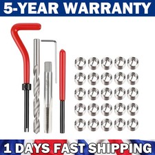 M8 x 1.25 Thread Repair Tool Kit Helicoil Wire Inserts 30pcs