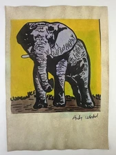 Andy Warhol COA Art Painting Original Drawing Vintage Paper Signed