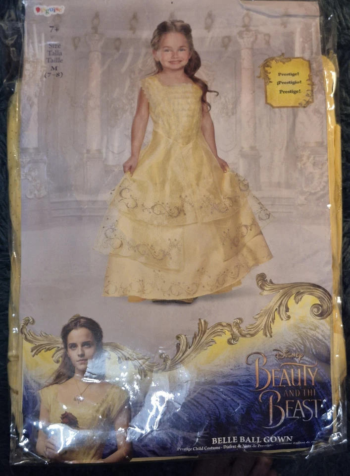 Disney Belle бальное платье (Красавица и чудовище) костюм (детский размер M 7-8) - Изображение 3 из 4