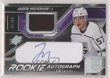 2022-23 SPx Rookie Jersey Spectrum 41/65 Tier 1 Jacob Moverare #MO Auto 18d6