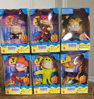 Vintage 1999 Mattel Rugrats Halloween Collectible figures NIB Sold As A Set