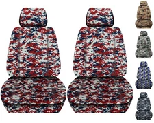 Nice front set bucket seat covers fits Ford Expedition 2005 to 2025 Camouflage