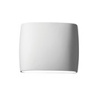 Justice Design Group CER-8855W Ambiance 2 Light 10" Tall LED Oval - Beige