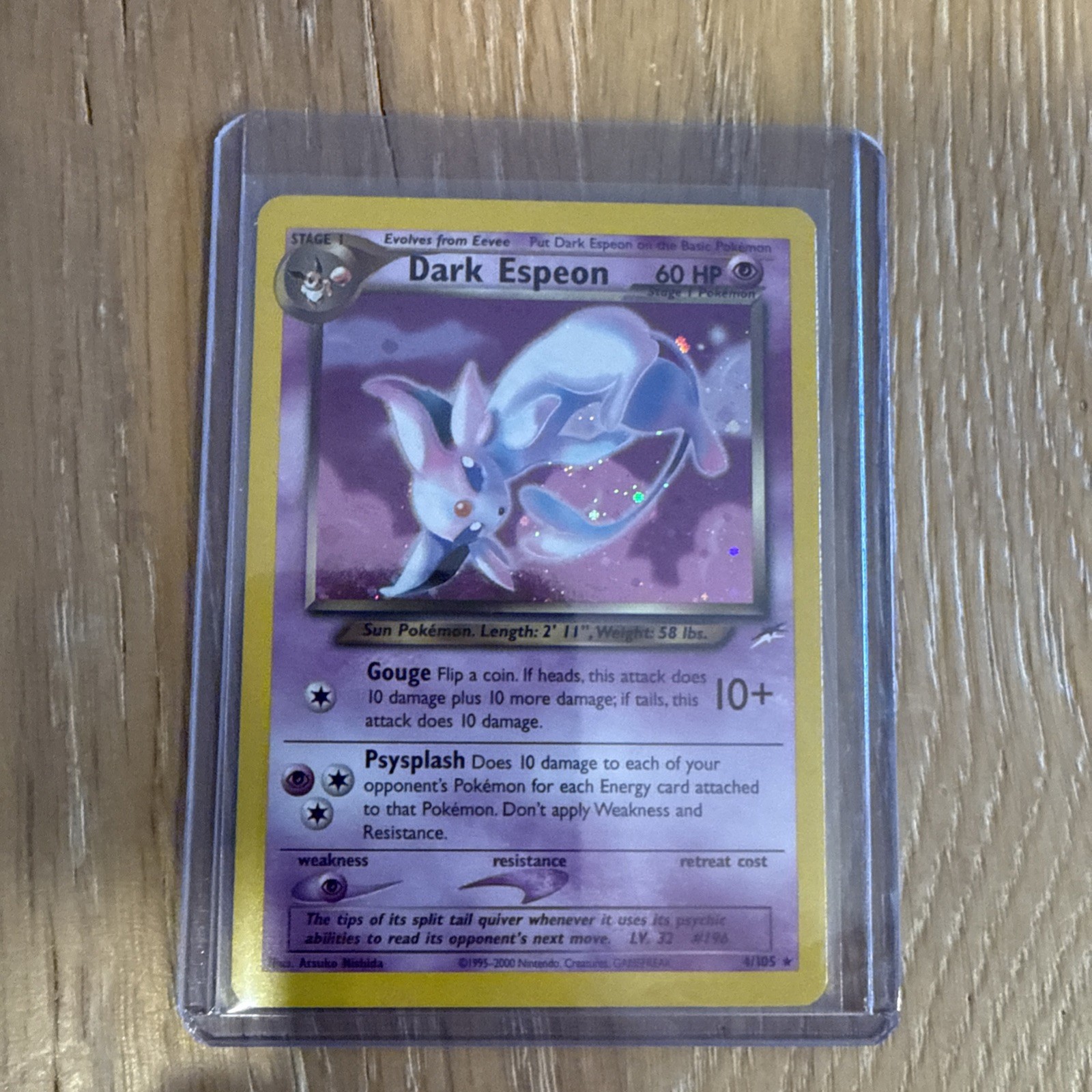Dark Espeon 4/105 1st Edition Holo Neo Destiny Pokemon WOTC TCG NM