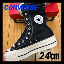 Converse All Star Lifted Knee-Hi Black 24㎝ jp