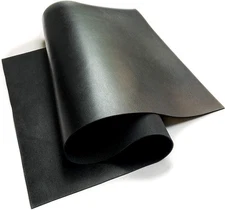 Real Genuine Black Calf Hide Leather: 4-6 oz. (1.8-2.4mm)Thickness Weight