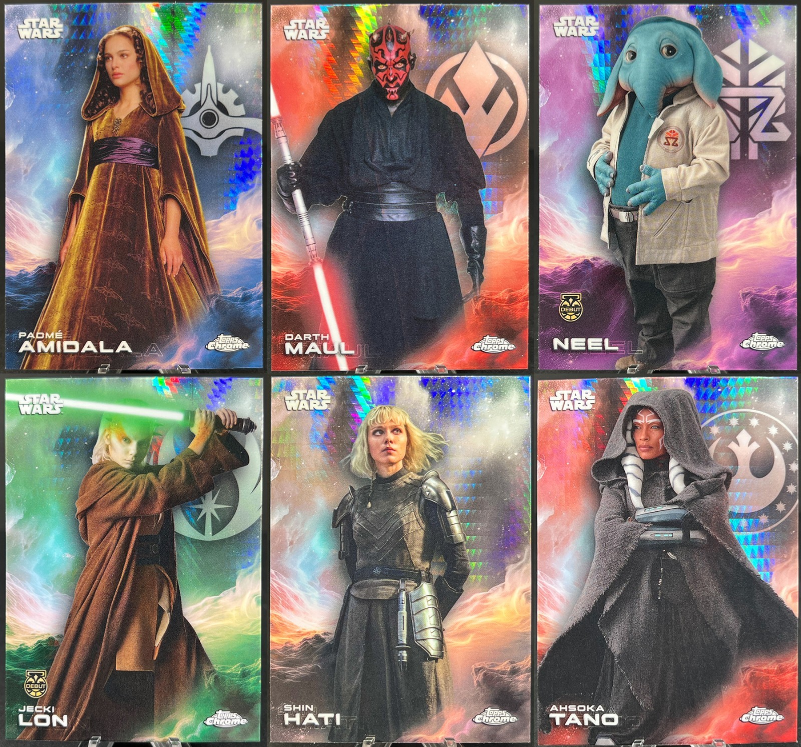 2025 Topps Chrome Star Wars ✨ Base Prism Refractors - YOU PICK - *READ*