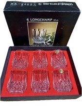 Cristal d’Arques Longchamp 6x 32 cl 24% Lead Crystal Tumblers – 2 Unused