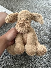 Jellycat Medium Fuddlewuddle Puppy Dog Plush 9" Barely Used, Smoke Free Home