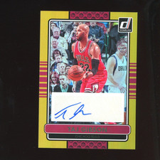 2024-25 Panini Donruss Taj Gibson Retro 2014 Gold Auto #/10 Bulls