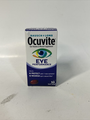 Ocuvite Bausch Lomb Eye Performance Formula 50 Ct Protect Nourish