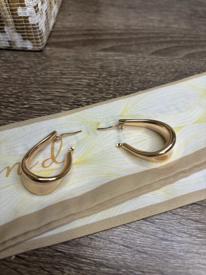 Aros UltraFine de oro rosa 950 - QVC Foto 3 de 4