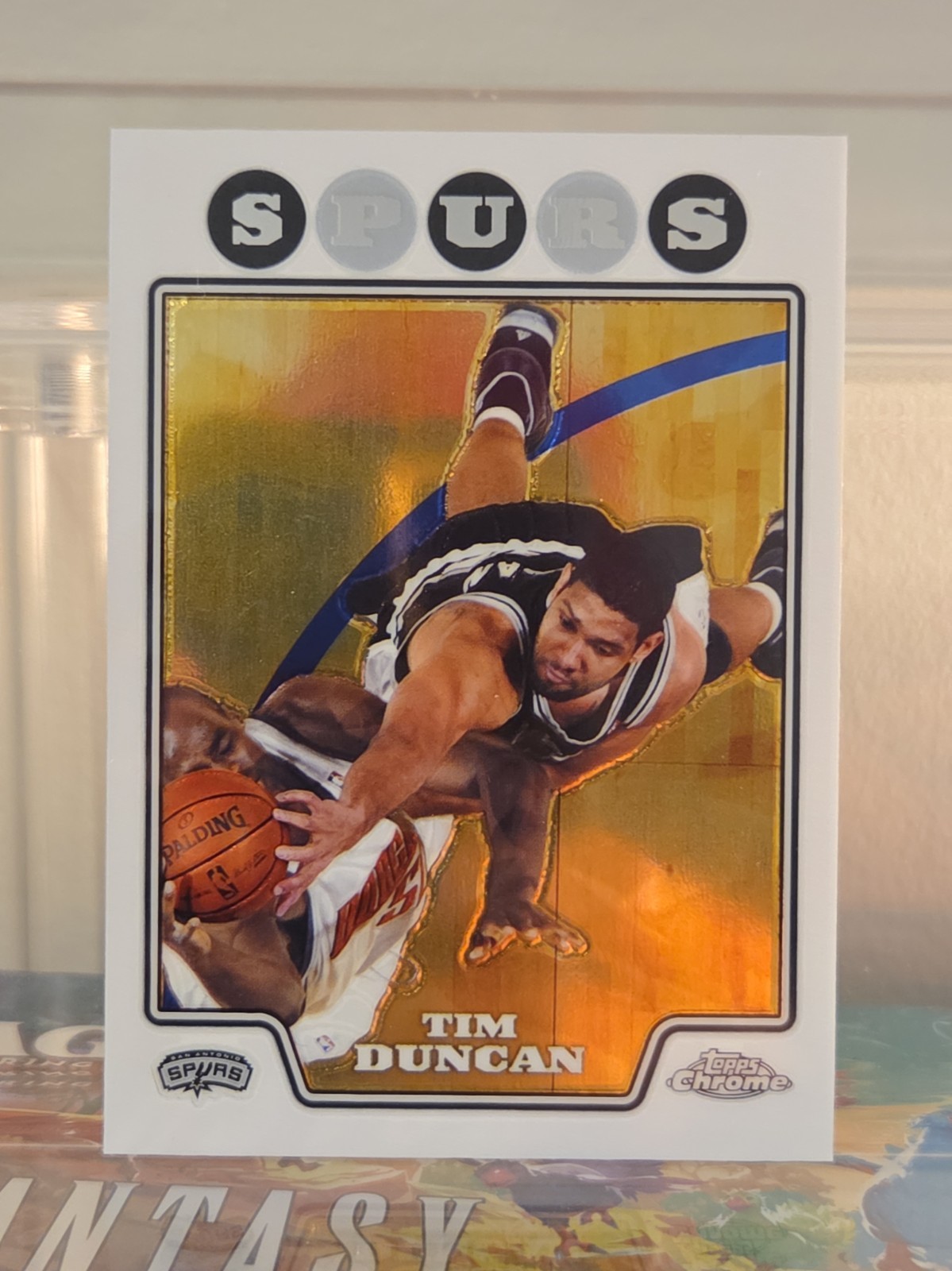2008-09 Topps Chrome Tim Duncan Spurs #21 