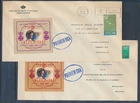XE69637 Belgium 1968 Mexico olympics FDC's used