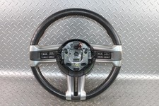 10-14 Mustang Wear Blk Leather Silver Steering Wheel Radio Cruise Control Oem