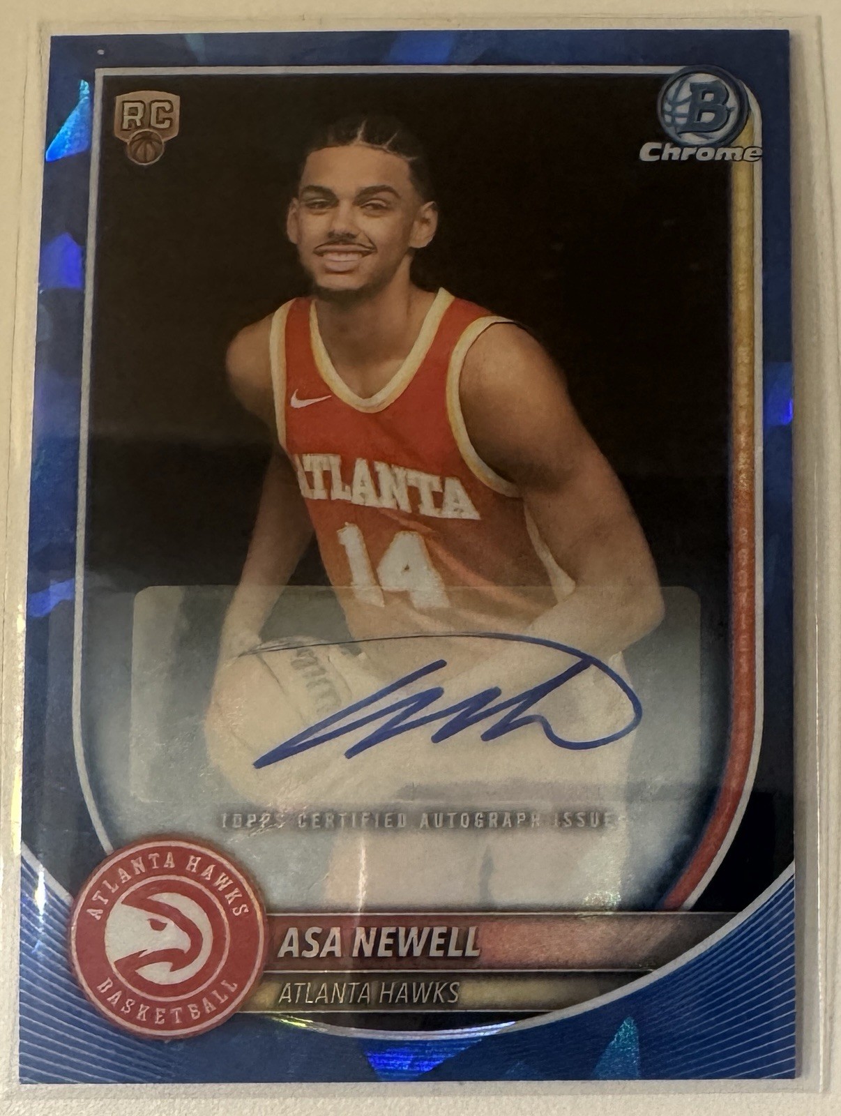 2025-26 Bowman - Chrome Autographs Asa Newell #BCA-AN (AU, RC)