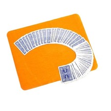 MilesMagic Magician s Card Mat for Playing Cards, Poker, 42x32cm, Yellow