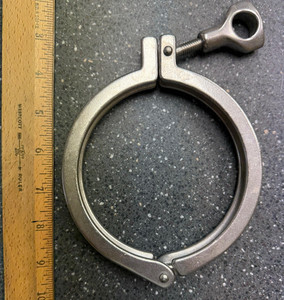 Stainless Steel Tri-Clamp/Tri-Clover  4 inch (4") TC 40 Clamp 304