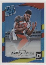 2017 Donruss Optic Rated Rookie Red & Yellow Prizm Jeremy McNichols #200 r3h