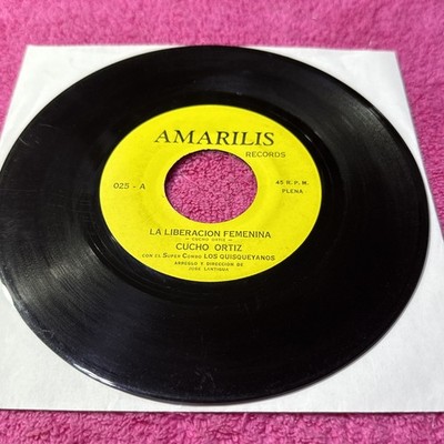Cucho Ortiz CON EL SUPER COMBO LOS QUISQUEYANOS-LA LIBERACION FEMENINA- 45RPM
