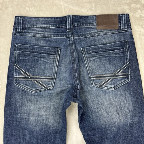 Jeans Axel Uomo Taglio Bootscut Slim Scuro, Vita 32, Cavallo 30, Elasticizzato