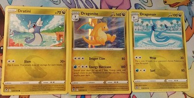 Dratini Dragonair Dragonite Evolution Sliver Tempest 3 Card Set NM