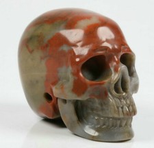 Teschio di cristallo agata quarzo Crystal Skull cristallo teschio talismano L