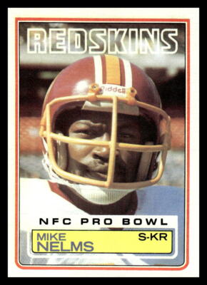 Mike Nelms 1983 Topps #195 Washington Redskins Football Card | eBay