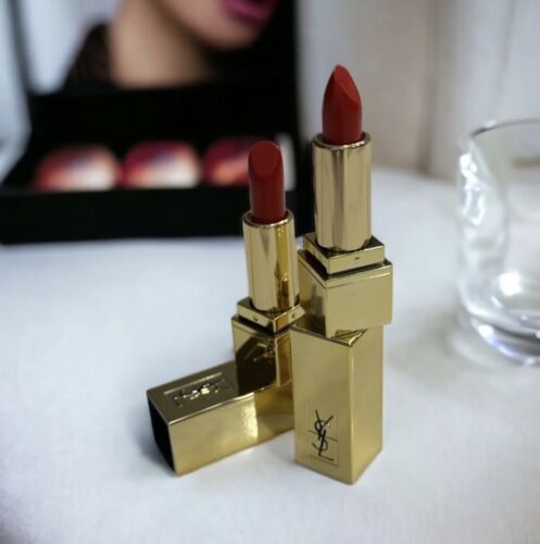 Yves saint laurent YSL Red Rouge Satin Lipstick 💄 Color #01 (Travel Size) New! - Picture 1 of 4