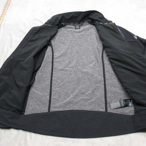 Kuhl Klash Jacket Men Small Gray Canvas Zip Sleeves Softshell Full Zip 1067 Hike - Picture 2 of 18
