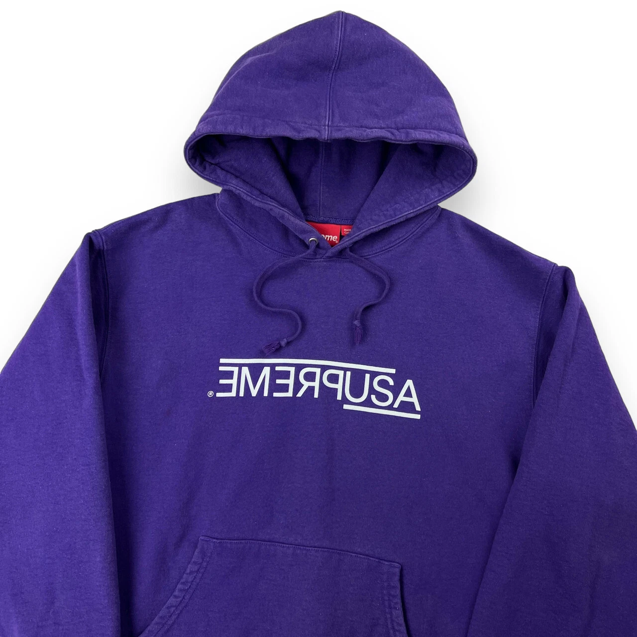 Sweat à capuche violet floqué Supreme Team