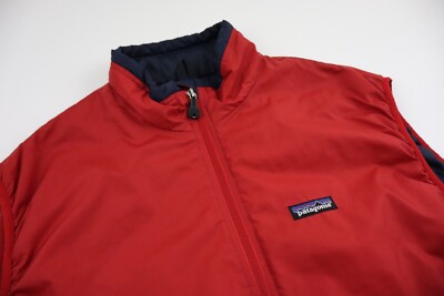 Vintage Patagonia Puffball Vest Mens Large Red Insulated Puffer