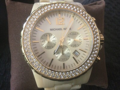 Michael Kors MK-5558 Madison Beige Mother of Pearl Chronograph Date Dial… Michael Kors MK-5558 Madison Beige Mother of Pearl  main image 4