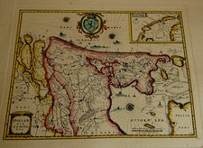 Matthaus Merian: Landkarte Holland / Niederlande um 1650 (73975)