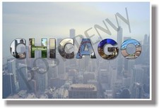 Chicago Illinois - NEW U.S State Travel POSTER