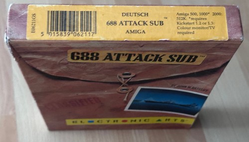 688 ATTACK SUB Jeu - ELECTRONIC ARTS, Amiga, Travail, Rare - Afbeelding 16 van 20