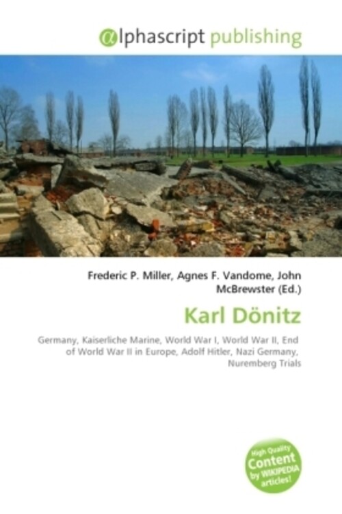 Frederic P. Miller (u. A.) | Karl Dönitz | Taschenbuch | Englisch