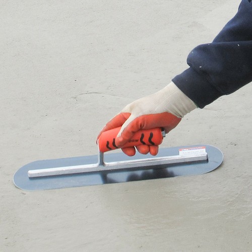 Paleta de piscina de acero azul 16"" x 4"" patrón de mango proform herramientas de concreto impreso - Imagen 2 de 6