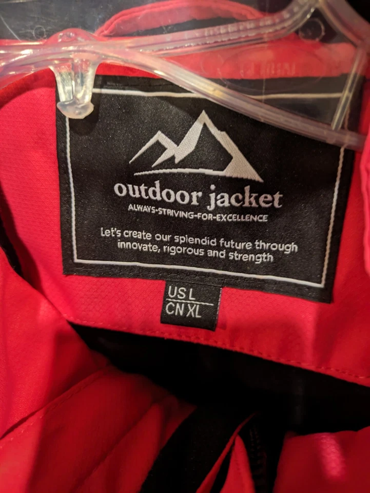Tacvasen Outdoor Jacket Always Striving For Excellence Sz Large - Image 4 of 4