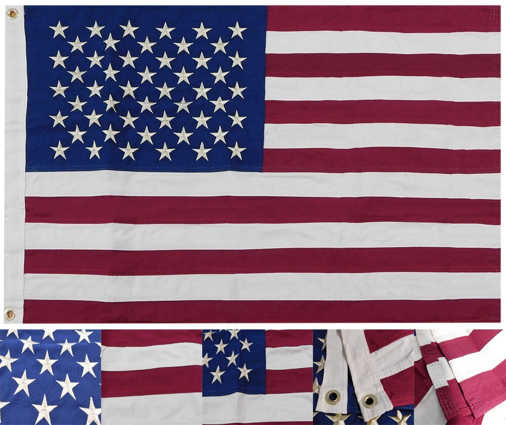 Trade Winds 2x3 15 Star Spangled Banner Premium Flag – 100% Cotton – Grommets & Clips