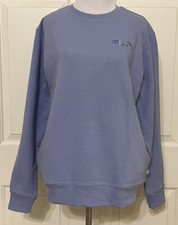 NWT FILA size Medium purple soft logo sweatshirt with pockets women's