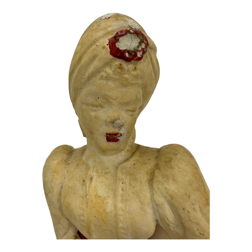 Vintage Chalkware Arabian Genie Statue Figur Mid Century Art Sultan ORIGINAL - Bild 8 von 12