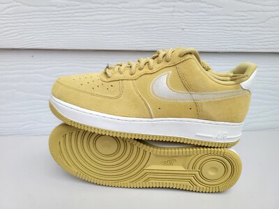 NEW NIKE Air Force 1 '07 LV8 Men's Shoes BUFF GOLD/SAIL  HJ4465 700 SZ 10.5