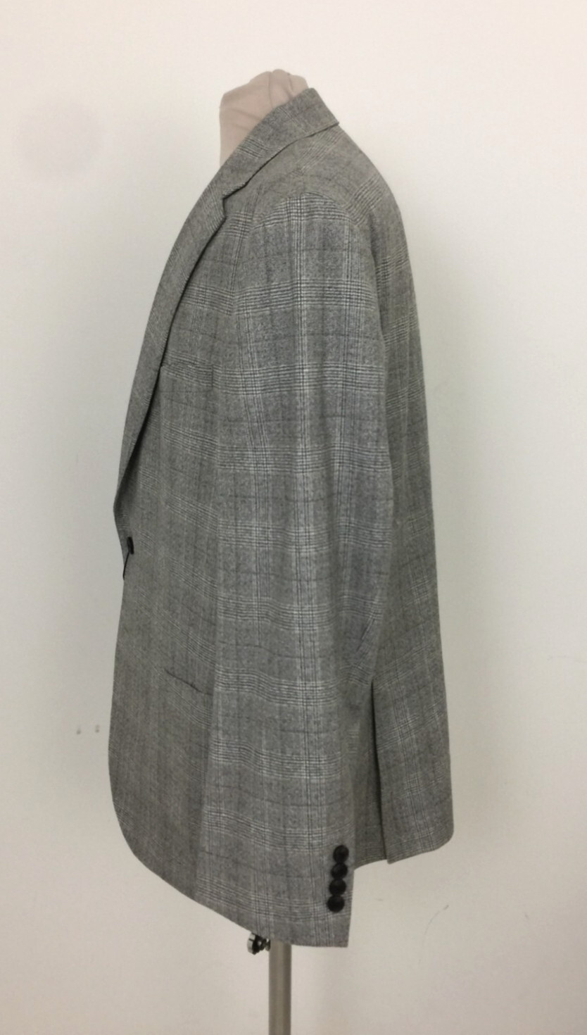 Jaeger Men's Jacket Size 46" Grey Check Wool Single Breasted Tailored Fit New F1 image 3