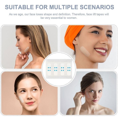 80Pcs Unsichtbare Gesichtsaufkleber Hals Auge Doppelkinnhebe V Form D3P7 F T9I7 - Bild 8 von 13